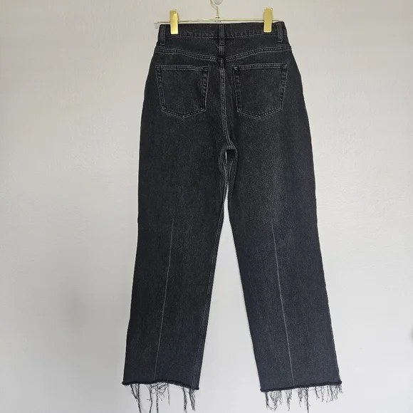 Reformation Jeans | Isabelle Pleated Jean Washed Black Denim Womens 27 - Picture 3 of 7